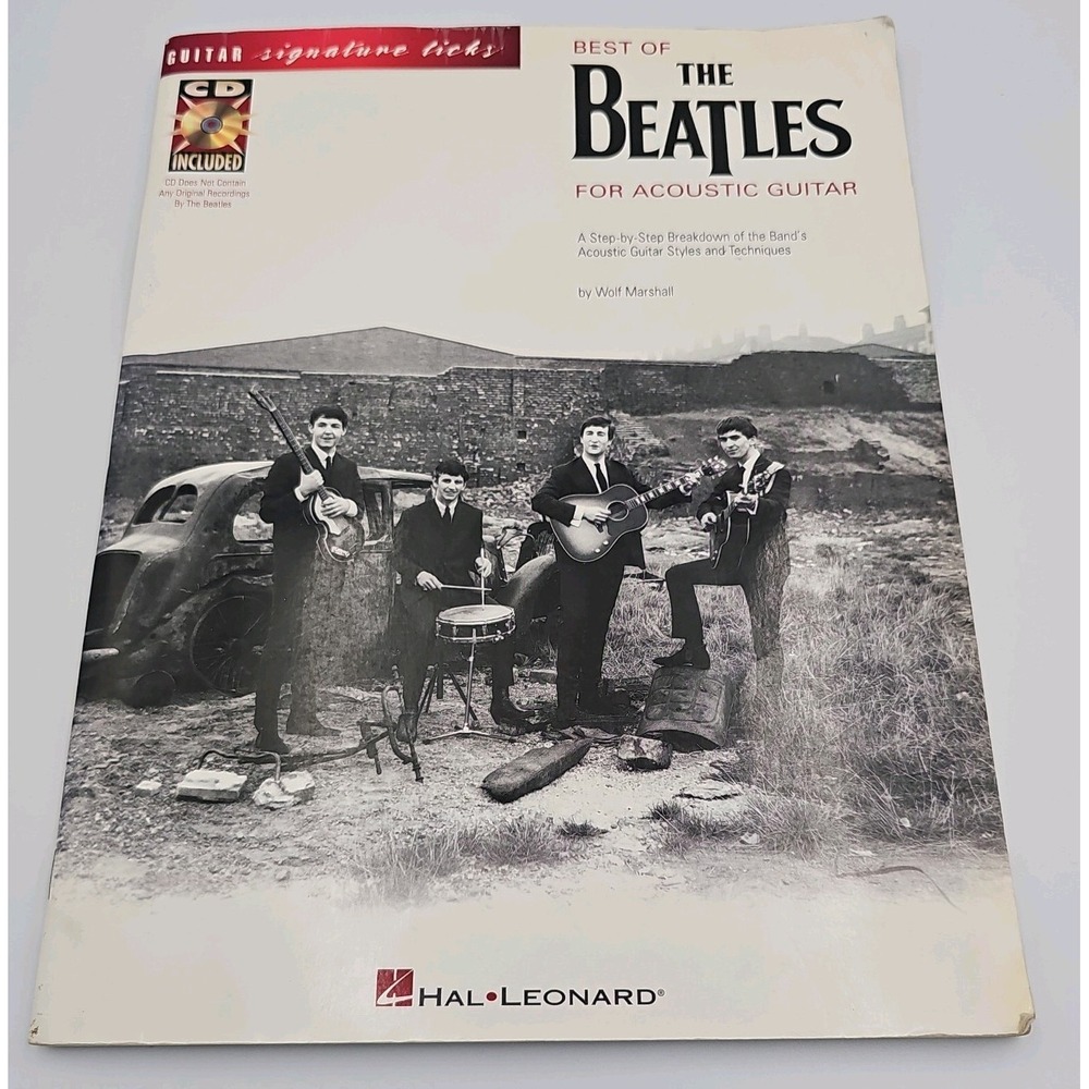 Hal Leonard Best of the Beatles for Acoustic Guitar Sheet Music Book with CD